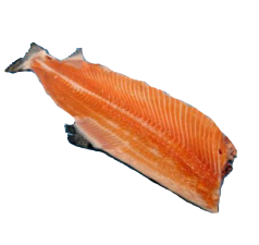 М’ясо лосося з хребтом с/м, кг