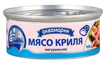 Консерви рибні м’ясо криля 100г Аквамарин