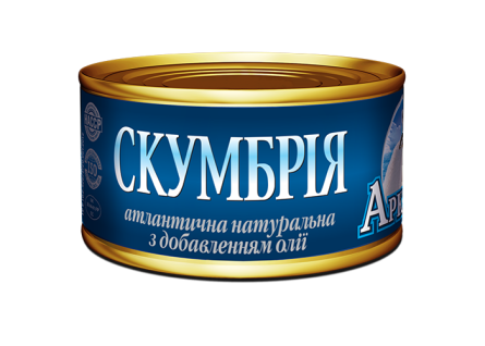 Cкумбрія з добавленням олії, 240г ТМ Арктика