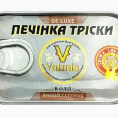 Консерви рибні печінка тріски Valmis, 121г