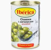 Оливки з анчоусом 280г Iberica