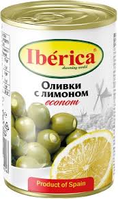 Оливки з лимоном 280г Iberica